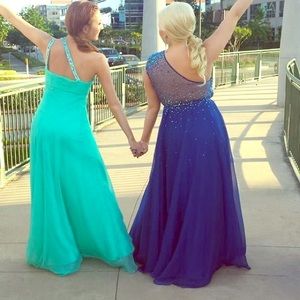 Royal blue prom dress